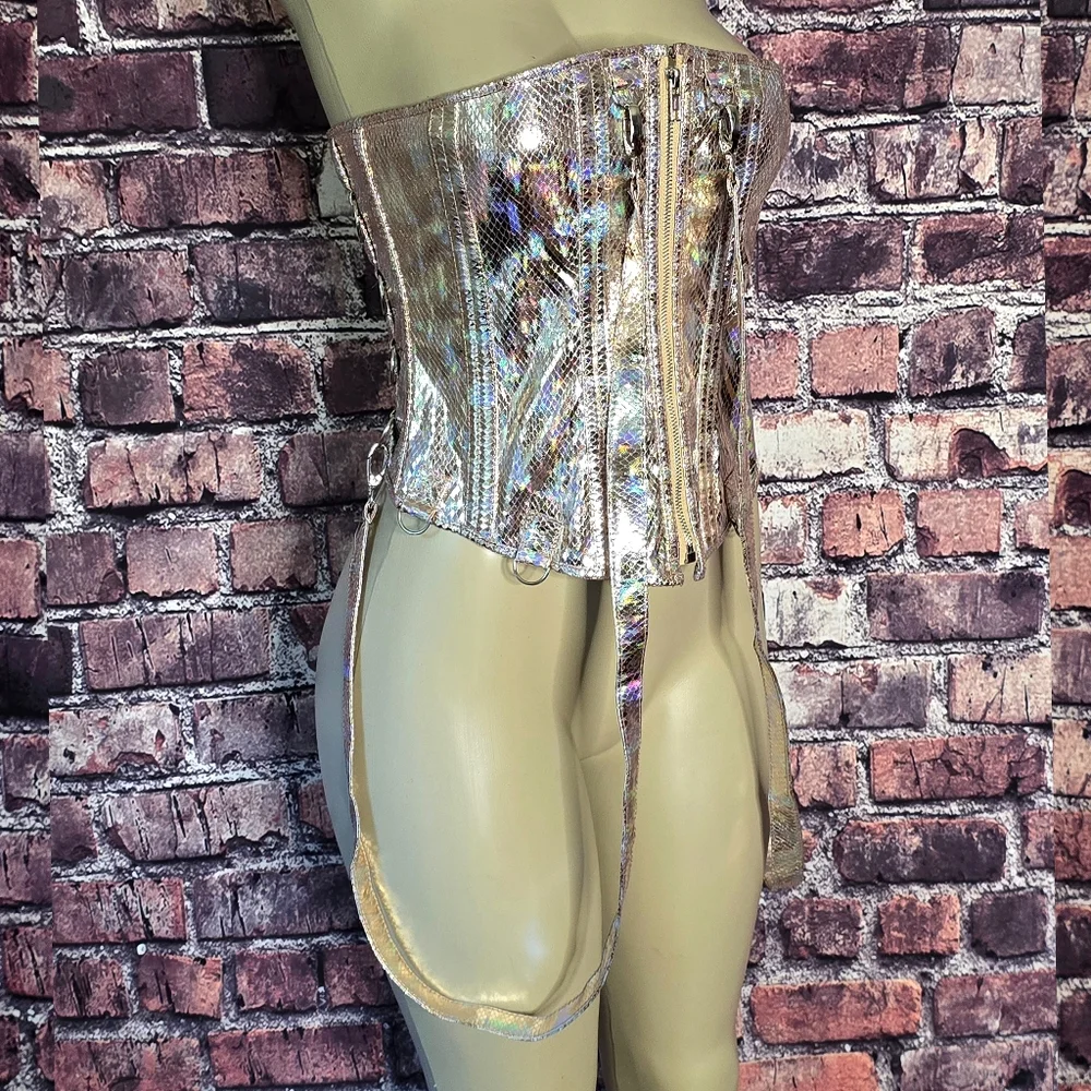 Envision Me In Gold Holographic Corset - Picture 2 of 11